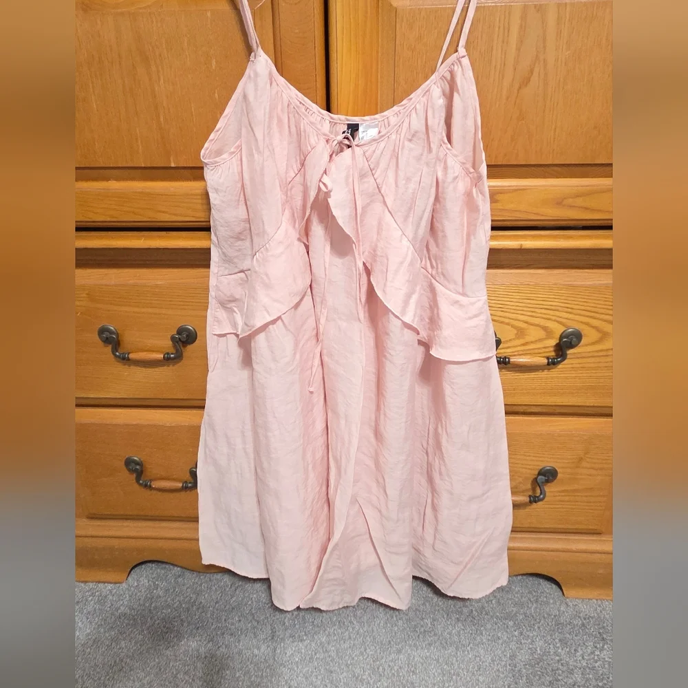 Divided Light Pink Ruffle Blouse - Picture 2 of 5